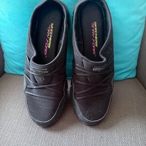 Skechers Black Slip-On Shoes